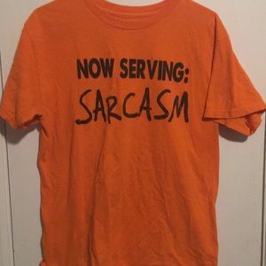 Sarcastic shirt. Gently used.